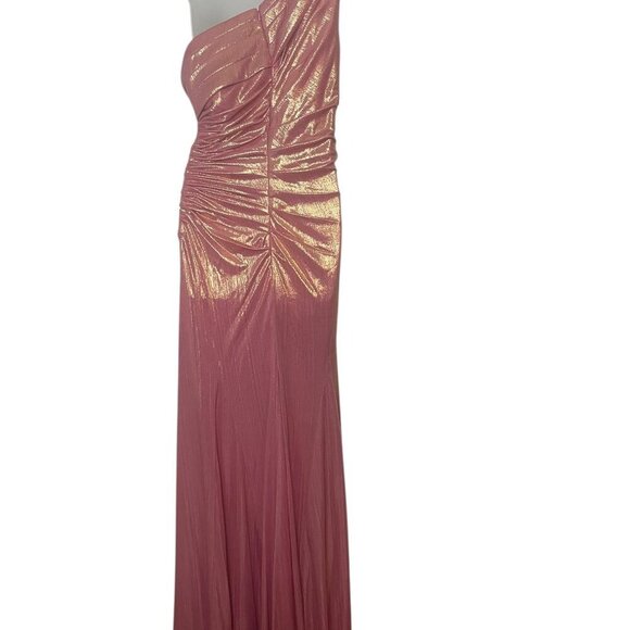 Mac Duggal 27152 Pink Off-Shoulder Gown Size 16 NWT Evening Formal Dress - Picture 3 of 5